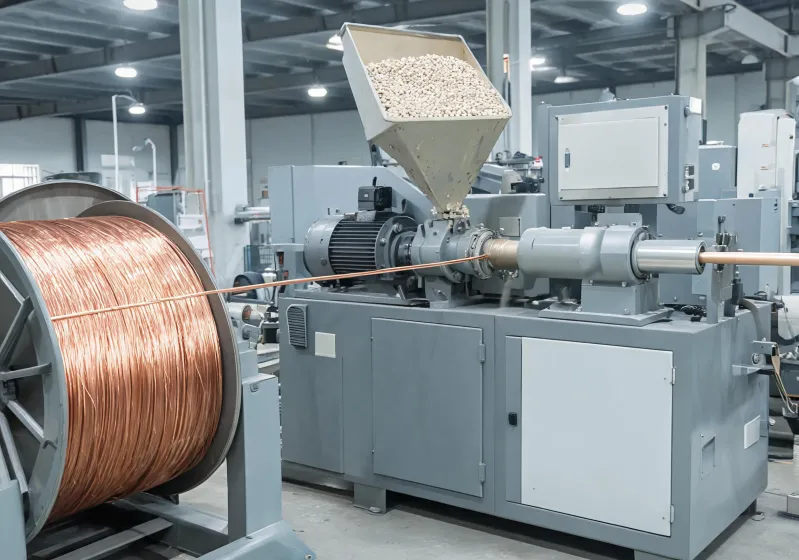 Wire cable extrusion